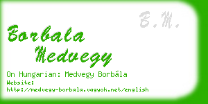 borbala medvegy business card
