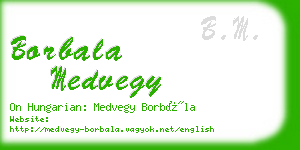 borbala medvegy business card